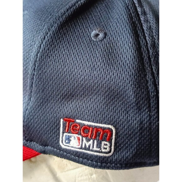 Atlanta Braves Hat Navy Blue Embroidered Strapback Cap - Picture 4 of 8